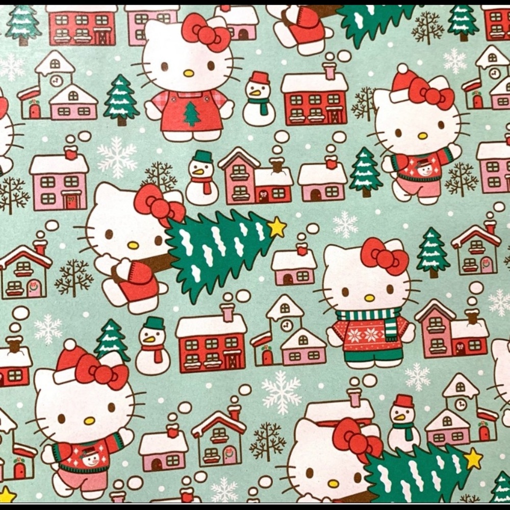Hello kitty wrapping paper brand new